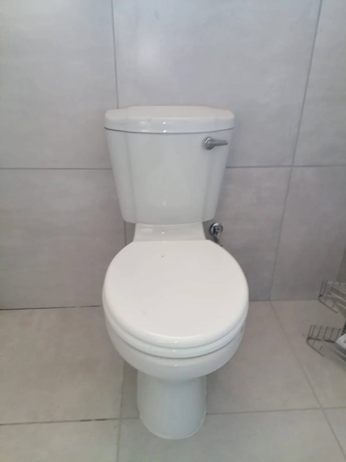 Completed toilet installation
